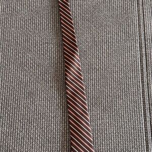 Sears Brown and Red Striped Tie
